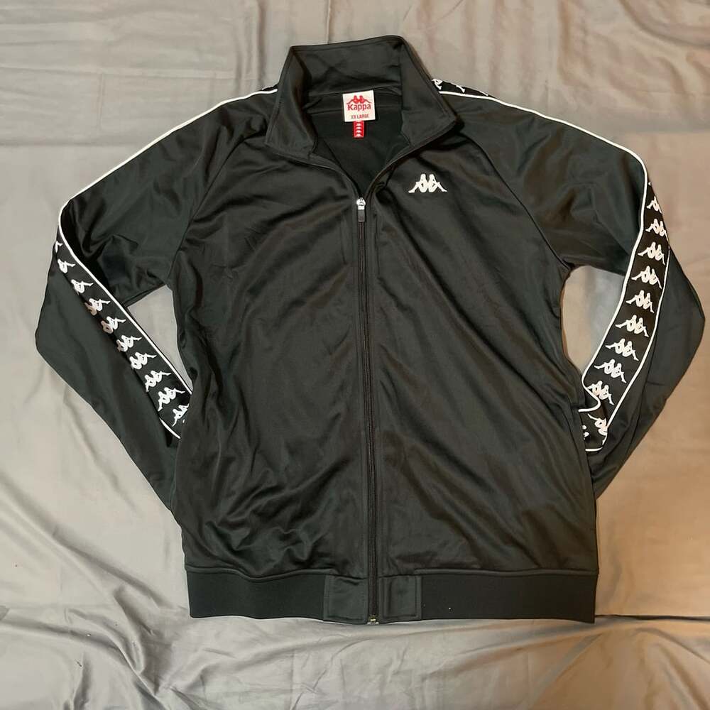 Kappa 222 Banda Anniston Track Jacket Size XXL Black